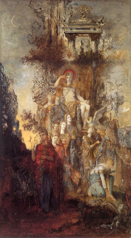 Moreau Gustave - Les Muses quittant leur pere Apollon.jpg